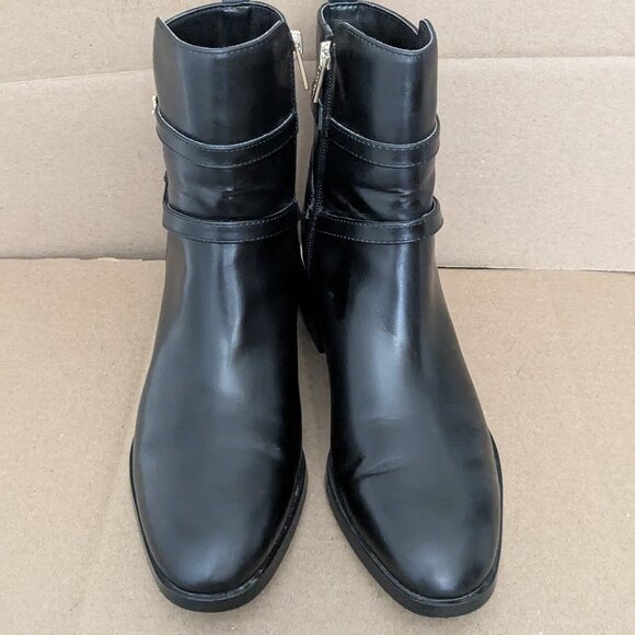 Calvin Klein Women's Jallis Block Heel Dress Booties Size 8.5 Black - Picture 4 of 15